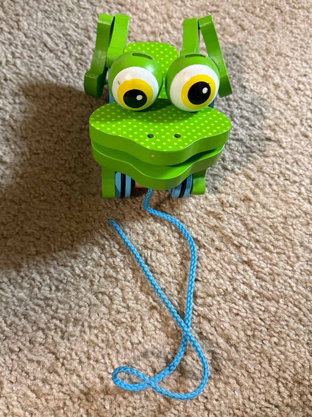 Green Frog Pull Toy - Melissa’s and Doug